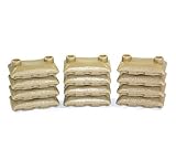 Custom 12 Sandsäcke Dark tan beige 12 Stück WW2 Bundeswehr für Lego Fig