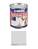 750 ml Wilckens Fliesenlack, Kunstharzbasis, Grund- und Endanstrich, Weiß, Cremeweiß oder Lichtgrau Glänzend (Lichtgrau)