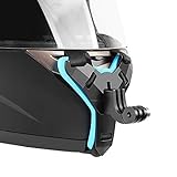 D&F Motorradhelm Vordere Kinn Halterung Halter Helm Strap Mount für DJI Osmo Action,GoPro Hero 8/7/6/5/4/3,YI