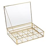 LOVIVER Mini Glas Terrarium Box Blumentopf Sukkulente Pflanzen Pflanzgefäß Haus Dekor - 30 x 20 x 10