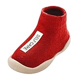 YSSH Lauflernschuhe Babyschuhe Mädchen Krabbelschuhe indoor Bodensocken Atmungsaktive Kleinkind Schuhe Kinder Schuhe Kleinkind Jungen Mädchen Weiche Sohle rutschfeste Leichte Slip-on T