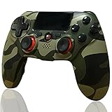 Controller für PS4, BMSARE Bluetooth Wireless Gamepad Joystick Controller für PS4 Slim/Pro mit 6 Achsen Gyro Sensor und Dual Shock Vibration, Audiofunktion und Touchpanel Tarnung