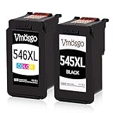 Vmosgo PG-545XL CL-546XL Druckerpatronen Multipack Ersatz für 545 546 PG545 CL546 (Schwarz, Farbe) für Pixma MX495 MG2550 MG2555S MG3052 MG2550S MG2950S MG3050 iP2850 iP2800 iP2840