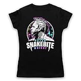 My Icon Art & Clothing Peter Wright Snakebite Darts Tribute Scottish Champion Player Damen T-Shirt, Schwarz, 2XL