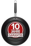 Pfanne 28 cm Induktion und alle Herdarten - Antihaft Beschichtete Pfanne aus Edelstahl, 10 JAHRE GARANTIE, Optimierte Griffe, Perfekte Hitzeverteilung, Spülmaschinen- und Ofenfest - Bratpfanne 28