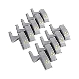 GOTOTOP 10PCS Scharnier LED Sensor Licht Universal Schrank Schrank Schrank Kleiderschrank Nachtlicht-Küche/Wohnzimmer/Schlafzimmer Nachtlichter(Warmweiß)