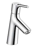hansgrohe Wasserhahn Talis S (Armatur mit Auslauf Höhe 80mm und Zugstangen-Ablaufgarnitur) C
