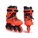 QILIYING Rollschuhe Original Inline Skates Street Kostenloser Stil Rollschuhen Schuhe Slalom Inline-Skates by (Color : Orange, Shoe Size : 40)