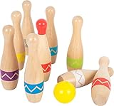 small foot Kegelspiel Active, aus FSC 100%-zertifiziertem Holz, Kinder Indoor-und Outdoor-Spiel, ab 3 Jahren, 11912 Spielzeug