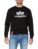 ALPHA INDUSTRIES Herren Basic Sweater Pullover, Schwarz (Black 03), X-Larg