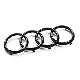 Audi 82A071801 Zeichen Kühlergrill Ringe Black Edition Emblem Blackline Logo schw