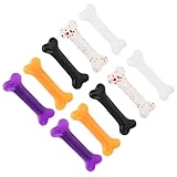 Lurrose 10Pcs Halloween Hund Knochen Haarnadeln Künstliche Hund Knochen Haarnadeln Alligator Barrettes Weihnachten Haar Zubehör Gefälschte Knochen Clip