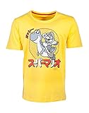 Super Mario Mario & Yoshi - Japanese T-Shirt gelb S