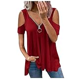 t Shirt Damen Kurzarm Damenmode Sommer Damen leinen Damen Rollkragenpullover türkis dunkel grünes Tshirt Damen damenshirts lässig Kurzarm Schlupfbluse Damen Kurzarm grüne Bluse D