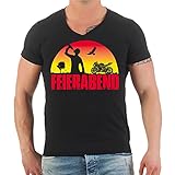 Männer und Herren T-Shirt Feierabend Bike Fighter Motorrad Motorcycles Größe S - 5XL