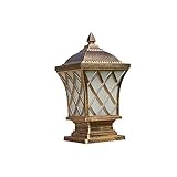 GUOCC Kreativ IP65. Wasserdichte postlichter path leuchten landschaft säulenlampe europäisch outdoor säule leichte wand garten licht gate lampe kreative aluminium rostfreie rasenlampe garten villa tü