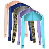 Arro UV-Schutz Kühlung Schal Arm Ärmel Sonnenschutz für Frauen Dame Mädchen Sommer Golf Reiten Outdoor-Aktivitäten Ärmel (5 Stücke)