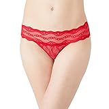 b.tempt'd Damen Lace Kiss Panty Unterwsche im Bikini-Stil, Purpurrot, Larg
