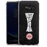 DeinDesign Slim Case extra dünn kompatibel mit Samsung Galaxy S8 Plus Duos Silikon Handyhülle transparent Hülle Eintracht Frankfurt Pokal Offizielles Lizenzproduk