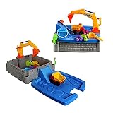 Chtom 2 in 1 Sand-und Wassertischaktivität Spielzentrum,Sandkasten Bagger Bagger Sommer Strand Spielzeug,Spritzwassertisch Sandkasten Aktivitätstabelle S