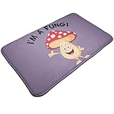 Unique Life I'm a Fungi Pilz Fußmatte, super weicher Teppich, rutschfest, kleine Bodenmatten für Schlafzimmer, Wohnzimmer, Kinderzimmer, Dekor (50 x 80 cm)