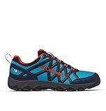 Columbia Herren Peakfreak Walking-Schuh, Deep Marine, Bold Orange, 48 EU