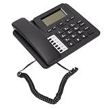 Gaeirt Desktop-Schnurtelefon, Anrufer-ID-Wecker, Freisprecheinrichtung, Business-Festnetztelefon, Schwarz für H