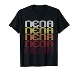 Nena Retro Wordmark Muster – Vintage Style T-S