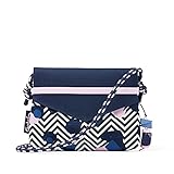 satch Clutch - mit großem Hauptfach und Spiegel, extra Reißverschlussfach Stoney Mony - L