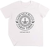 Percy Jackson - Camp Half-Blood - Cabin Three - Poseidon Kinder Jungen Mädchen Unisex T-Shirt Weiß