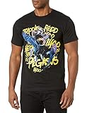 Trippie Redd Herren Neon Shark vs. Pegasus Tee T-Shirt, schwarz, Groß