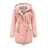 Damen Jacket Softshelljacke Damen Wasserfeste Softshellmantel Trainingsjacke Sportjacke Parka Coat Warme Gefüttert Windproof Wintermantel Plus Size Winterjack