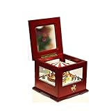 AODESTORE Spieluhren/Musikspieldose Weihnachten Farbe Retro Music Box Spin Train Music Box Spielen Schöne Melody Music Box Wohnaccessoires (Color : Piano Music)