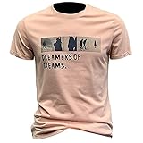 Freizeitshirt Herren Kurzarm Basic Rundhals Mode Druck Herren T-Shirt Sommer Trend Brief Persönlichkeit Herren Shirt Moderner Streetstyle Herren Kragenloses Shirt A-Pink 3XL