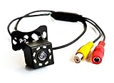 LEXXSON Auto Frontkamera/Rückfahrkamera HD CCD 8 LED Nachtsicht Rückfahrkamera 170 ° Mini Auto Rückfahrkamera DC12V (Front oder Reverse)