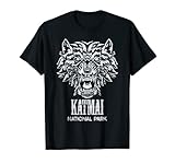 Katmai National Park Alaska Gray Wolf Souvenir Wolves T-S