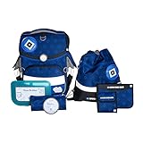 Timeless Air+ Schulranzen-Set - 7-teilig - für Mädchen und Jungen - ergonomisch (HSV Edition)