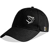 KUBILA Angelmütze – Fliegenfischen Geschenke für Männer und Frauen gebogene Krempe verstellbar Dad Trucker Baseball Caps, Shark Black White, Einheitsgröß