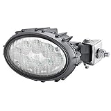 HELLA 1GA 996 661-031 LED-Arbeitsscheinwerfer - Oval 100 Thermo Pro - 12/24V - 1700lm - Anbau - Nahfeldausleuchtung - Stecker: DEUTSCH Steck