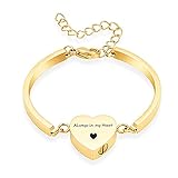Feuerbestattungs-Armband F眉r Asche Feuerbestattungs-Schmuck-Armband Memorial Ashes Andenken Urnen-Armreif Mit Herz-Anh盲nger Schmuck F眉r M盲nner Frauen,Immer in Meinem H