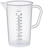 neoLab E-1623 Messbecher aus PP, 1000 mL, Transparent (Milchig)