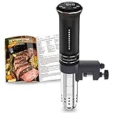 KitchenBoss Sous Vide Garer Stick Präzisionskocher•1100W •360° Zirkulation•40℃-90℃ Temperaturbereich (± 0,1 ° C) • IPX7 Wasserdicht • LED Display• inkl.10 Stk Vakuumb