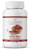 Fermentierter Roter Reis 600mg | 120 Kapseln | VEGAN | Roter Reis Extrakt 3:1 HOCHDOSIERT mit Monacolin K 4,5 mg pro Kapsel | laborgeprüft | Monascus purpureus | VITACONCEPT