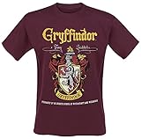 Harry Potter Gryffindor Männer T-Shirt rot L 100% Baumwolle Fan-Merch, Filme, Gryffindor, Hogw