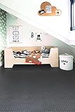 PVC Bodenbelag Vinylboden mit dunkel grauen Punkten (9,95€/m²), Zuschnitt (2m breit, 4m lang)