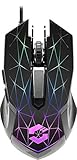 Speedlink RETICOS RGB Gaming Mouse - USB-Gaming-Mouse mit RGB-Beleuchtung - 6 Tasten, schw