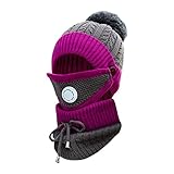 MINGCHE Beanies Mütze Wintermütze Herbst Damen Strickmütze Warme Beanie Matrosenmütze Docker-Kappe Draussen Sportmütze Outdoor-Hut Wollmütze Herren Damen Kopfschmuck Kopfbedeckung