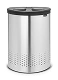Brabantia 105029 Wäschebox Selector, Kunststoffdeckel, 55 L, dunkelg