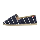 Havaianas Unisex Origine Stripes Espadrille Wedge Sandal, Navy Blue, 41