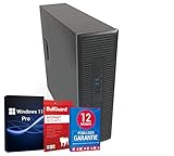 Premium Small Form Factor (SFF) PC Computer Intel Core i3-4130@ 3,4 GHz 8 GB 512 GB SSD mit Windows 11 Pro & GRATIS Bluetooth, WLAN & BullGuard inkl. 12 Monate Garantie (Generalüberholt)